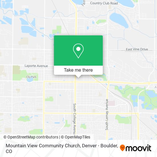 Mountain View Community Church map