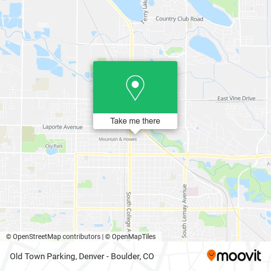 Old Town Parking map