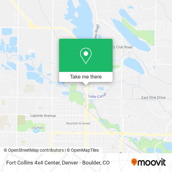 Fort Collins 4x4 Center map