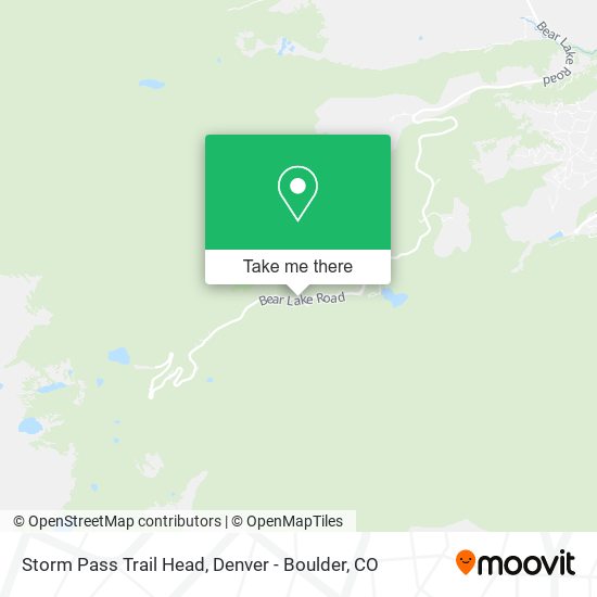 Storm Pass Trail Head map