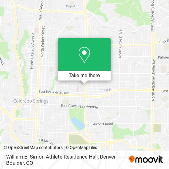 Mapa de William E. Simon Athlete Residence Hall