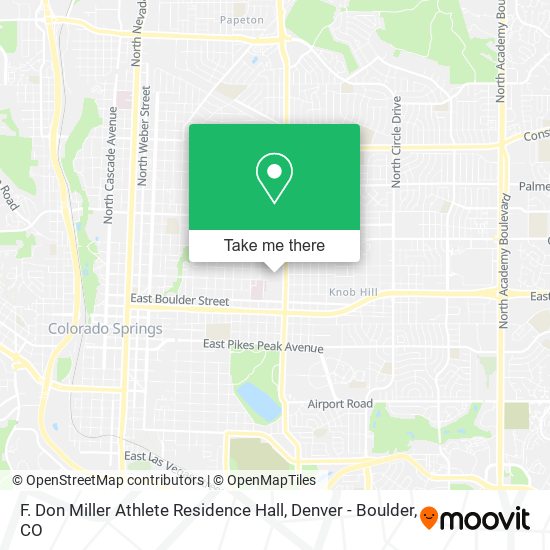 Mapa de F. Don Miller Athlete Residence Hall