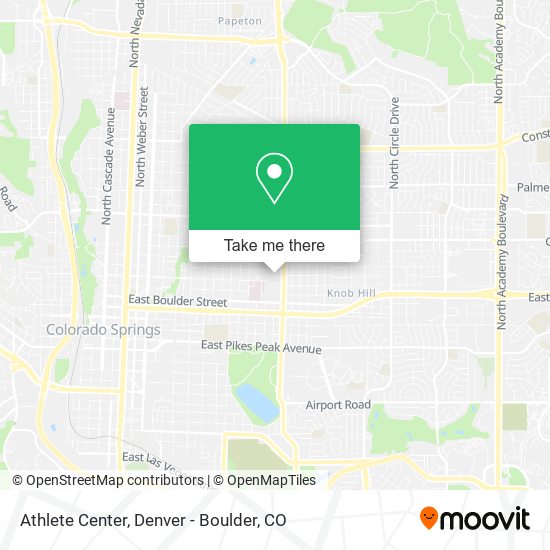 Athlete Center map