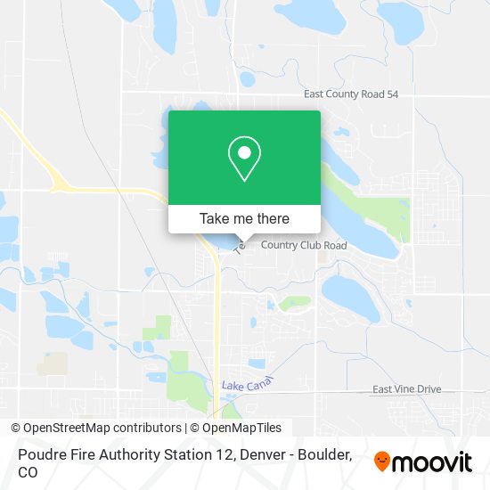 Mapa de Poudre Fire Authority Station 12