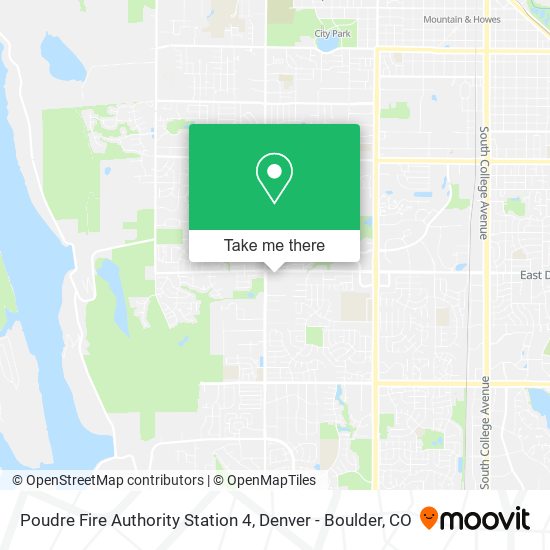 Mapa de Poudre Fire Authority Station 4