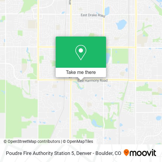 Mapa de Poudre Fire Authority Station 5