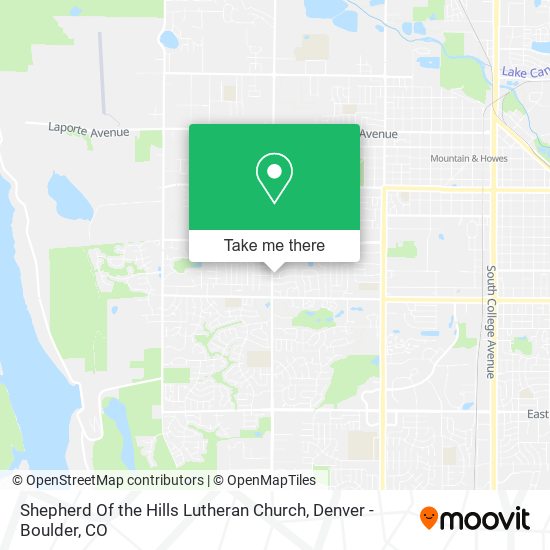 Shepherd Of the Hills Lutheran Church map