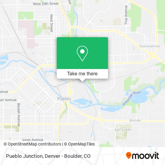 Mapa de Pueblo Junction
