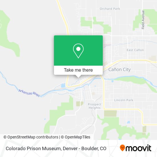 Colorado Prison Museum map