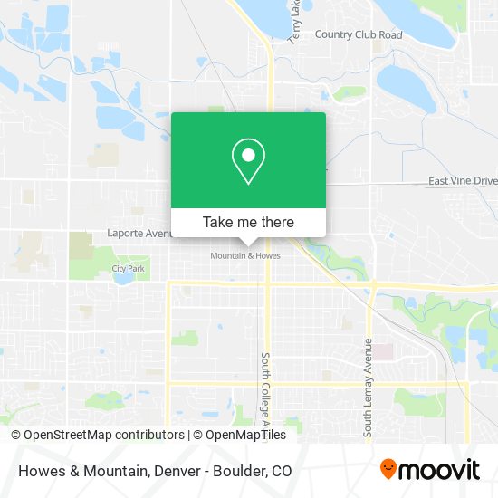 Mapa de Howes & Mountain