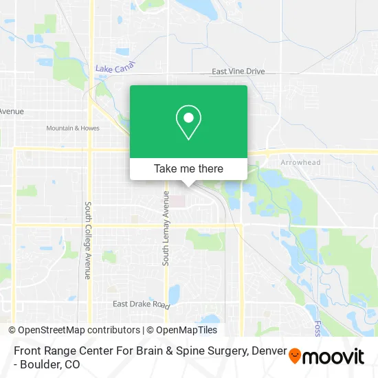 Front Range Center For Brain & Spine Surgery map