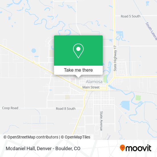 Mcdaniel Hall map