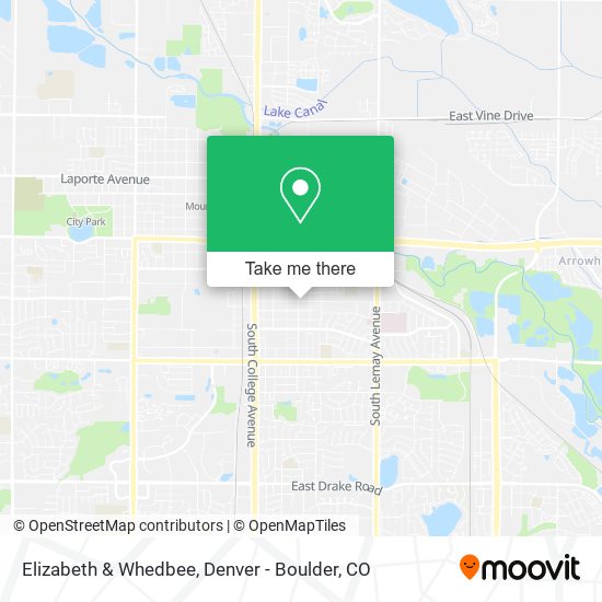 Elizabeth & Whedbee map