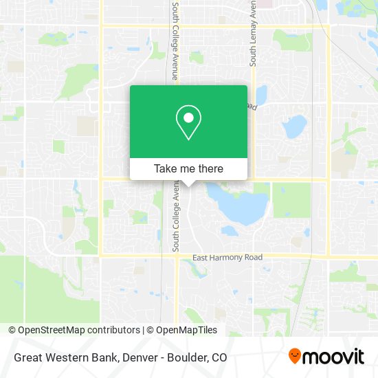 Great Western Bank map