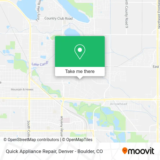 Quick Appliance Repair map