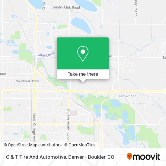 C & T Tire And Automotive map