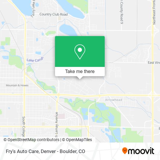 Fry's Auto Care map
