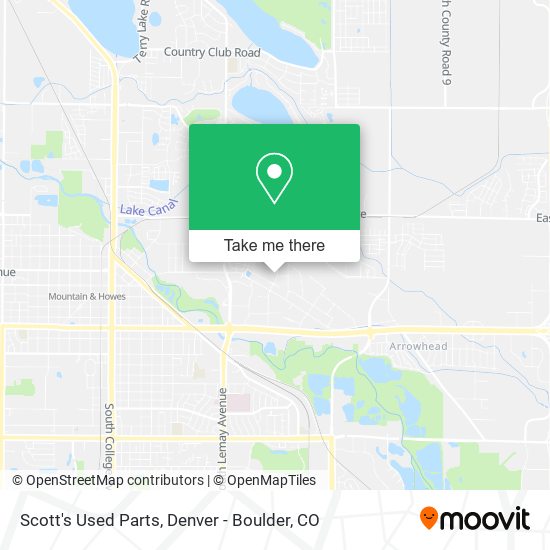 Scott's Used Parts map