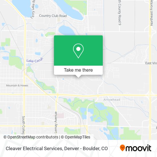 Cleaver Electrical Services map