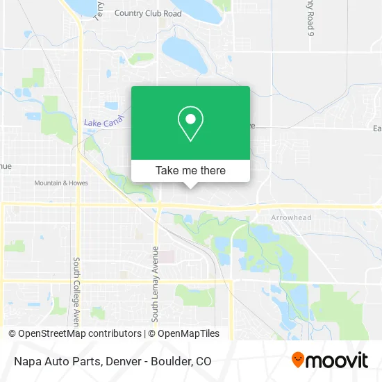 Napa Auto Parts map