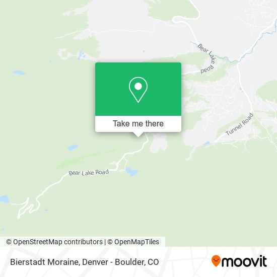Mapa de Bierstadt Moraine