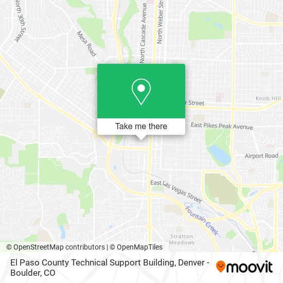 Mapa de El Paso County Technical Support Building
