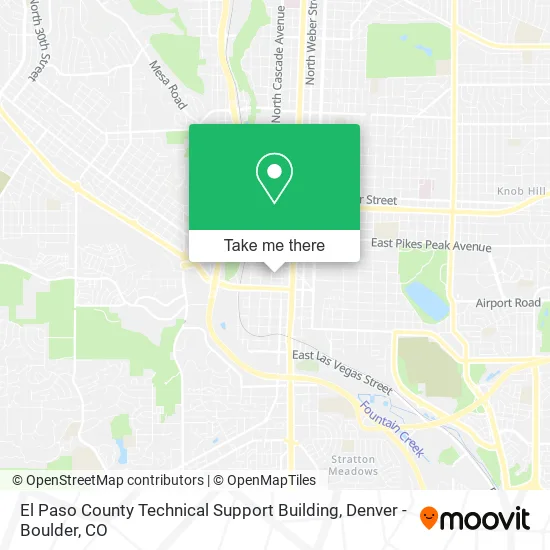 El Paso County Technical Support Building map
