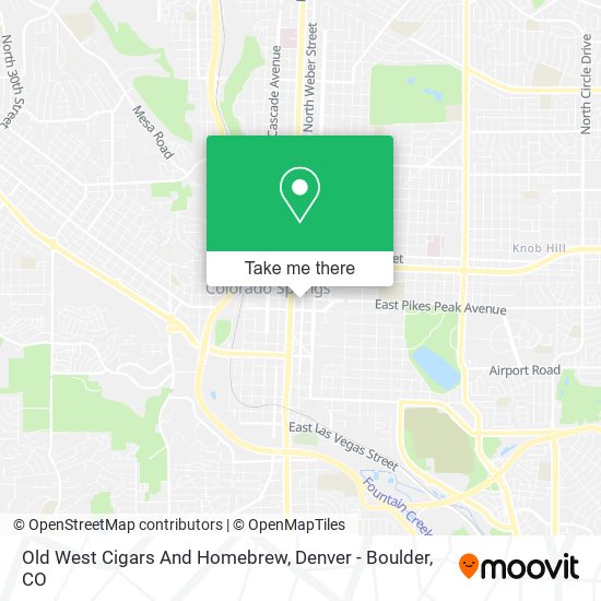 Old West Cigars And Homebrew map