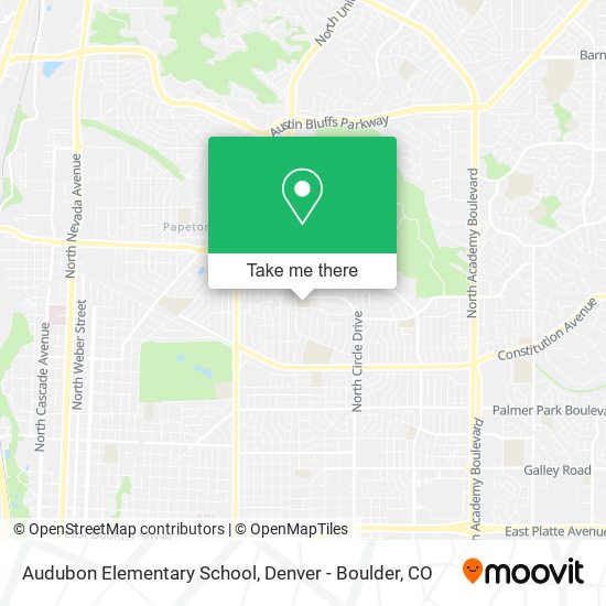 Audubon Elementary School map