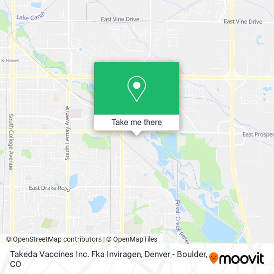 Mapa de Takeda Vaccines Inc. Fka Inviragen