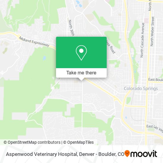 Aspenwood Veterinary Hospital map