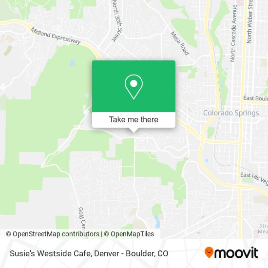 Susie's Westside Cafe map