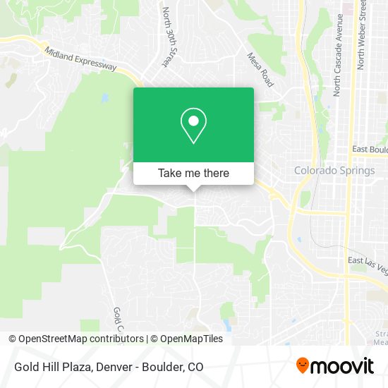 Mapa de Gold Hill Plaza