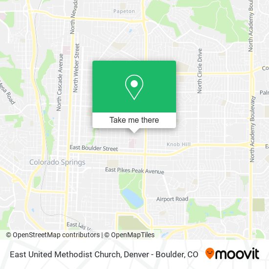 East United Methodist Church map