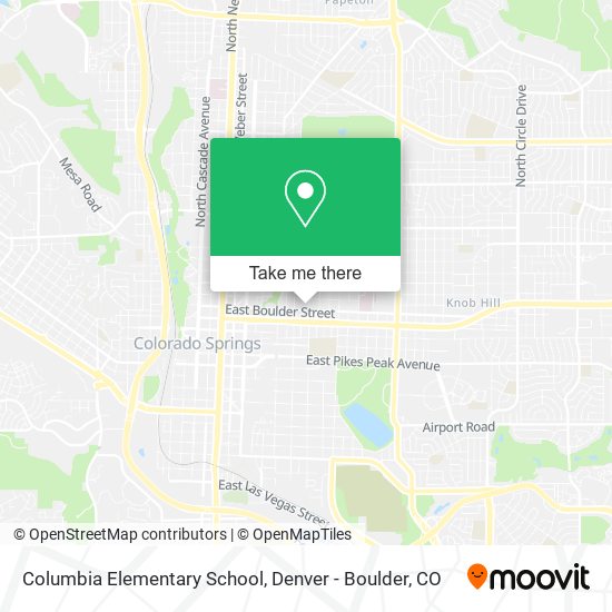 Mapa de Columbia Elementary School