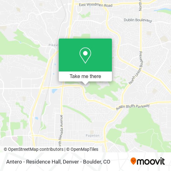 Antero - Residence Hall map