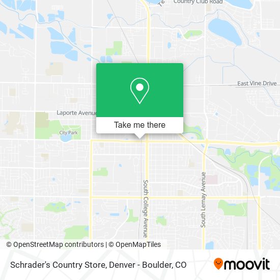 Schrader's Country Store map
