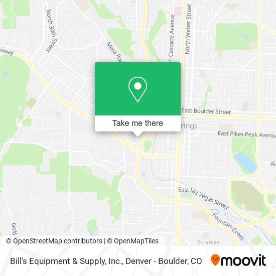 Bill's Equipment & Supply, Inc. map