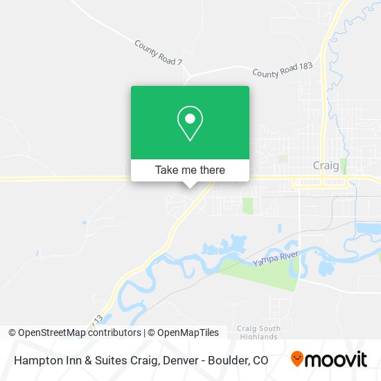 Mapa de Hampton Inn & Suites Craig