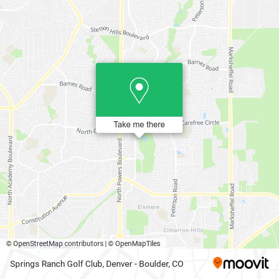 Springs Ranch Golf Club map