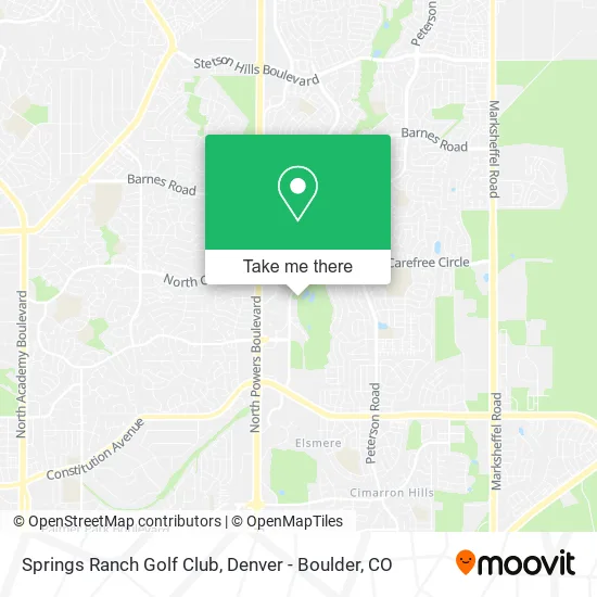 Springs Ranch Golf Club map