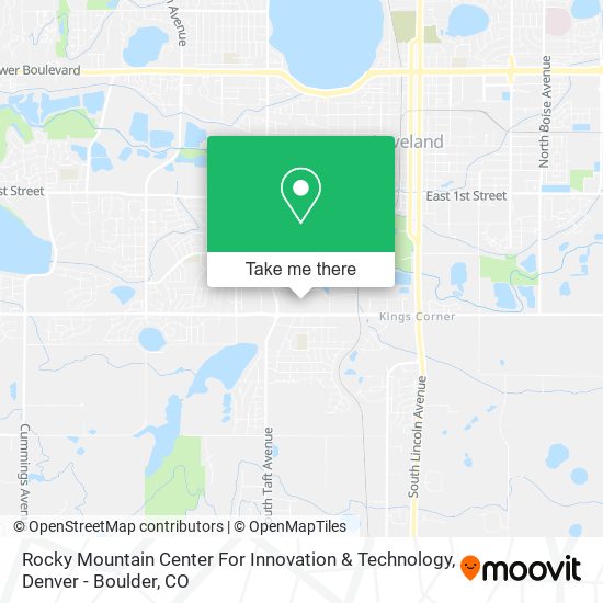 Rocky Mountain Center For Innovation & Technology map