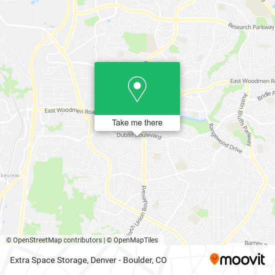 Extra Space Storage map