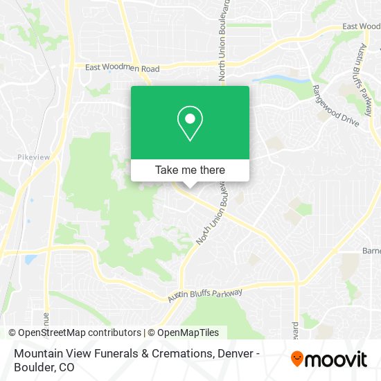 Mountain View Funerals & Cremations map