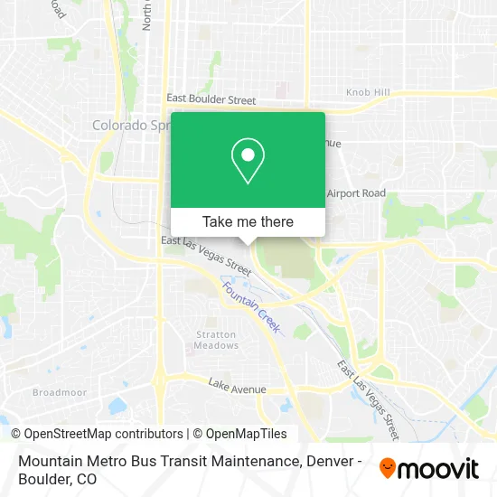 Mountain Metro Bus Transit Maintenance map