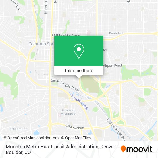 Mapa de Mountan Metro Bus Transit Administration