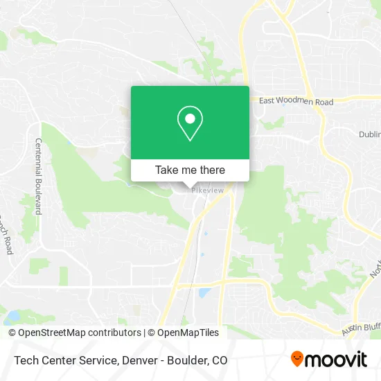 Tech Center Service map
