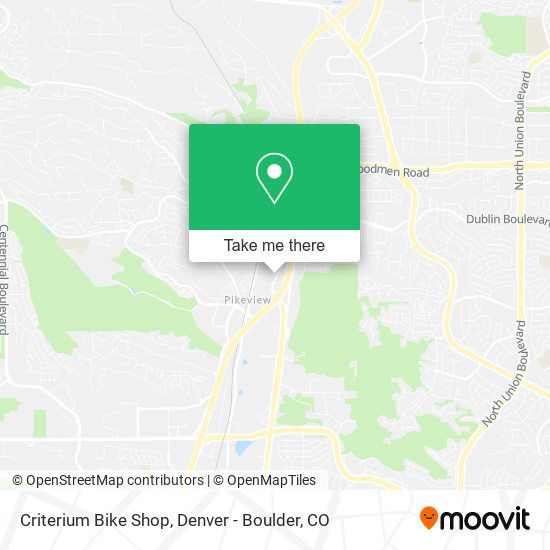 Criterium Bike Shop map