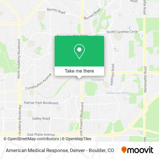 Mapa de American Medical Response