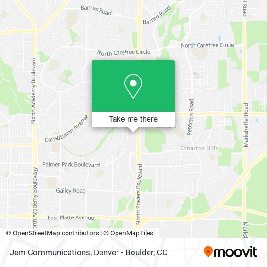 Jem Communications map